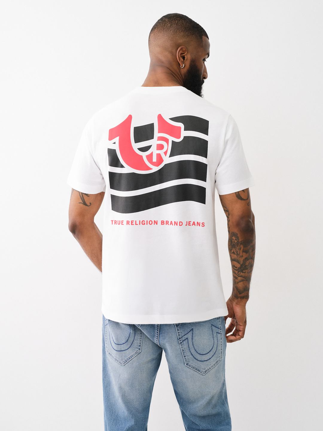 【TRUE RELIGION】★Tシャツ★ HORSESHOE BEACH TEE True Religion Nihon Horseshoe T Shirt Black | Mainline