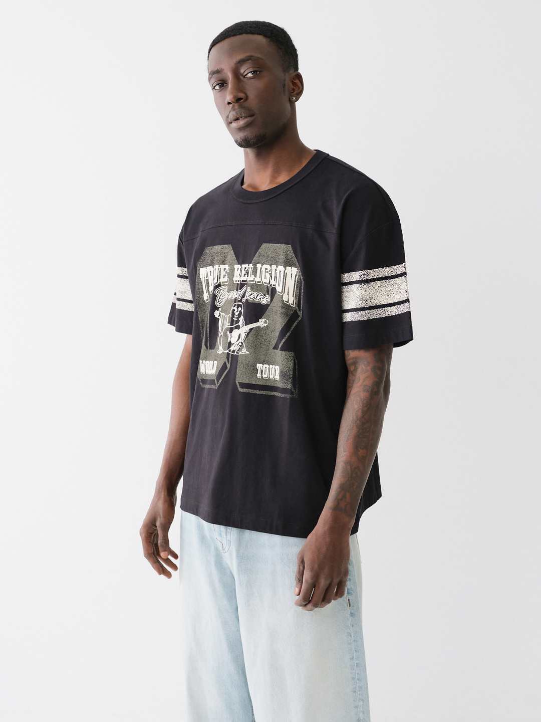 Small Funky Tee - Buddha on Waves - Full Print
