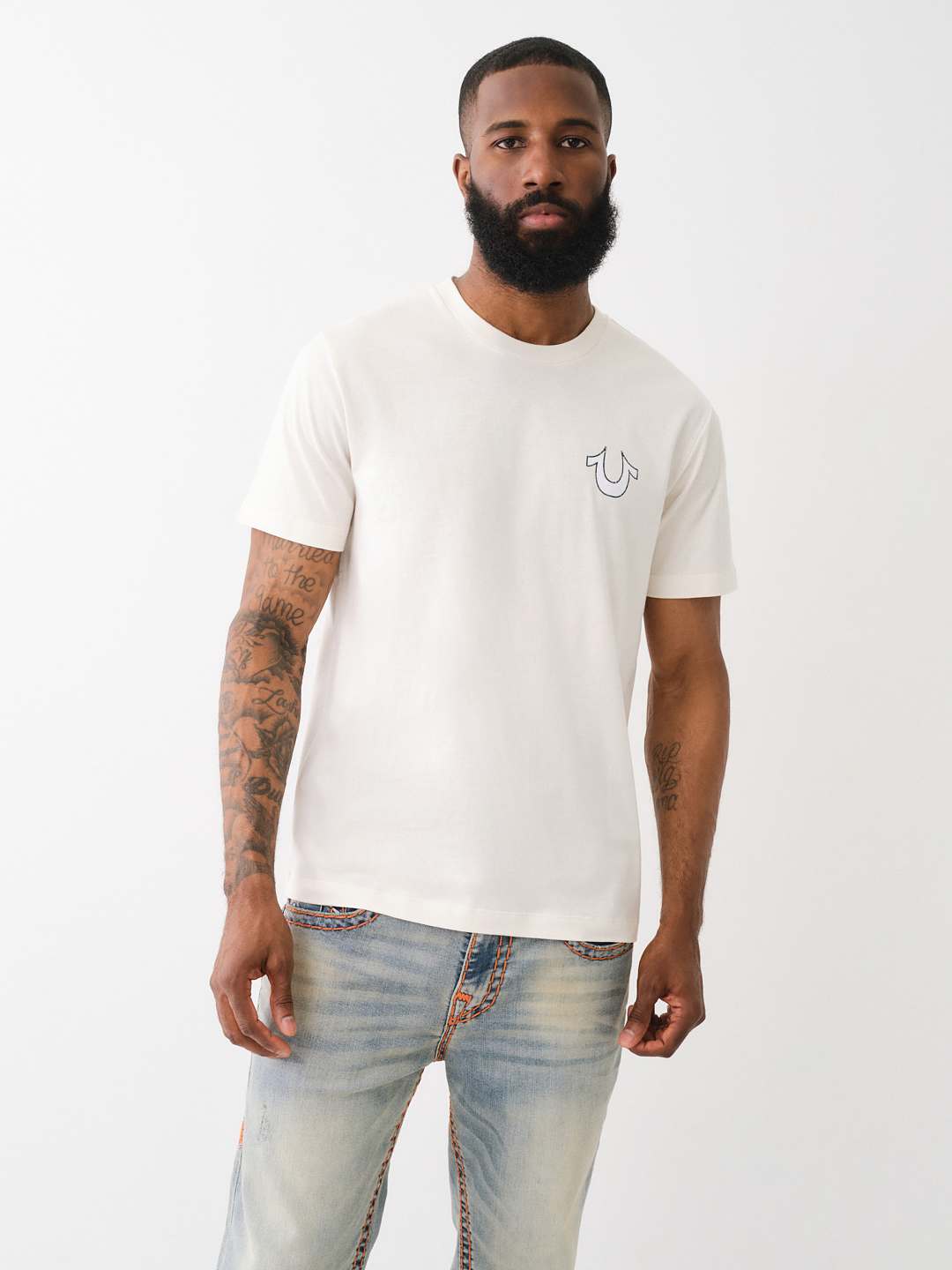 FLOCKED VINTAGE LOGO TEE