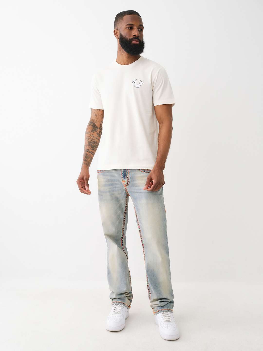 FLOCKED VINTAGE LOGO TEE