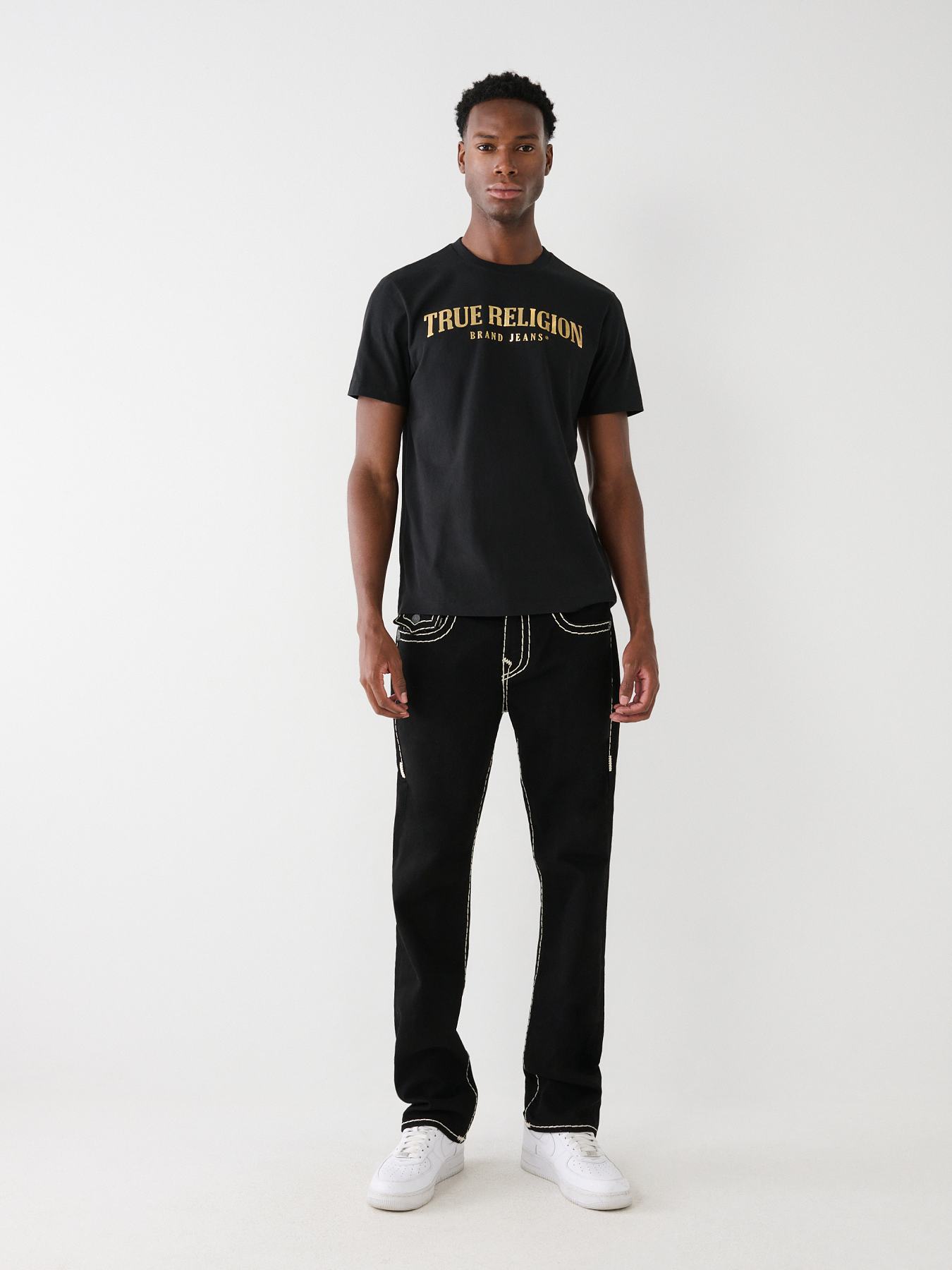 【TRUE RELIGION】ダイナミックなバックプリントロゴ♪Tシャツ黒 TRUE RELIGION – K MOMO