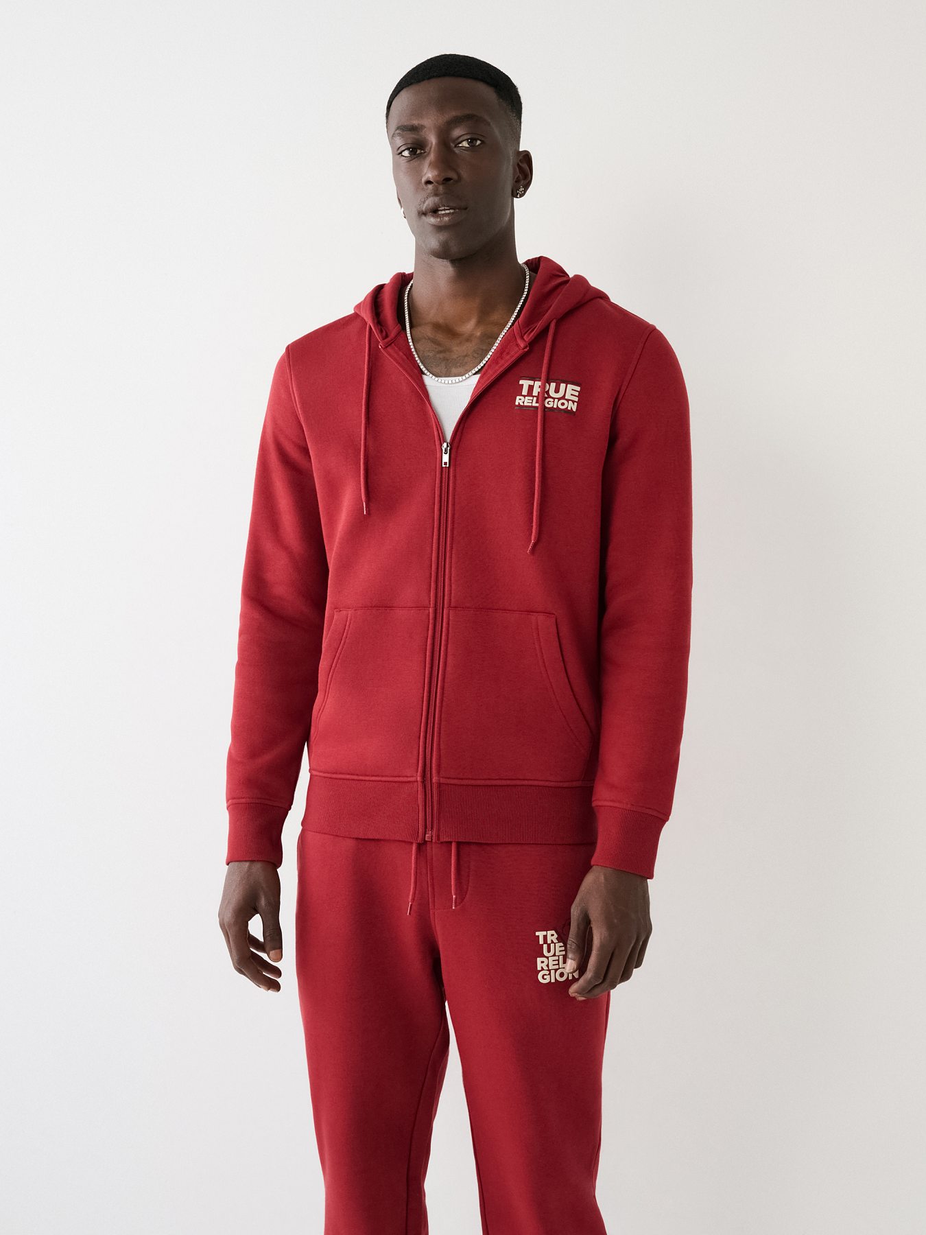 True religion red clearance hoodie