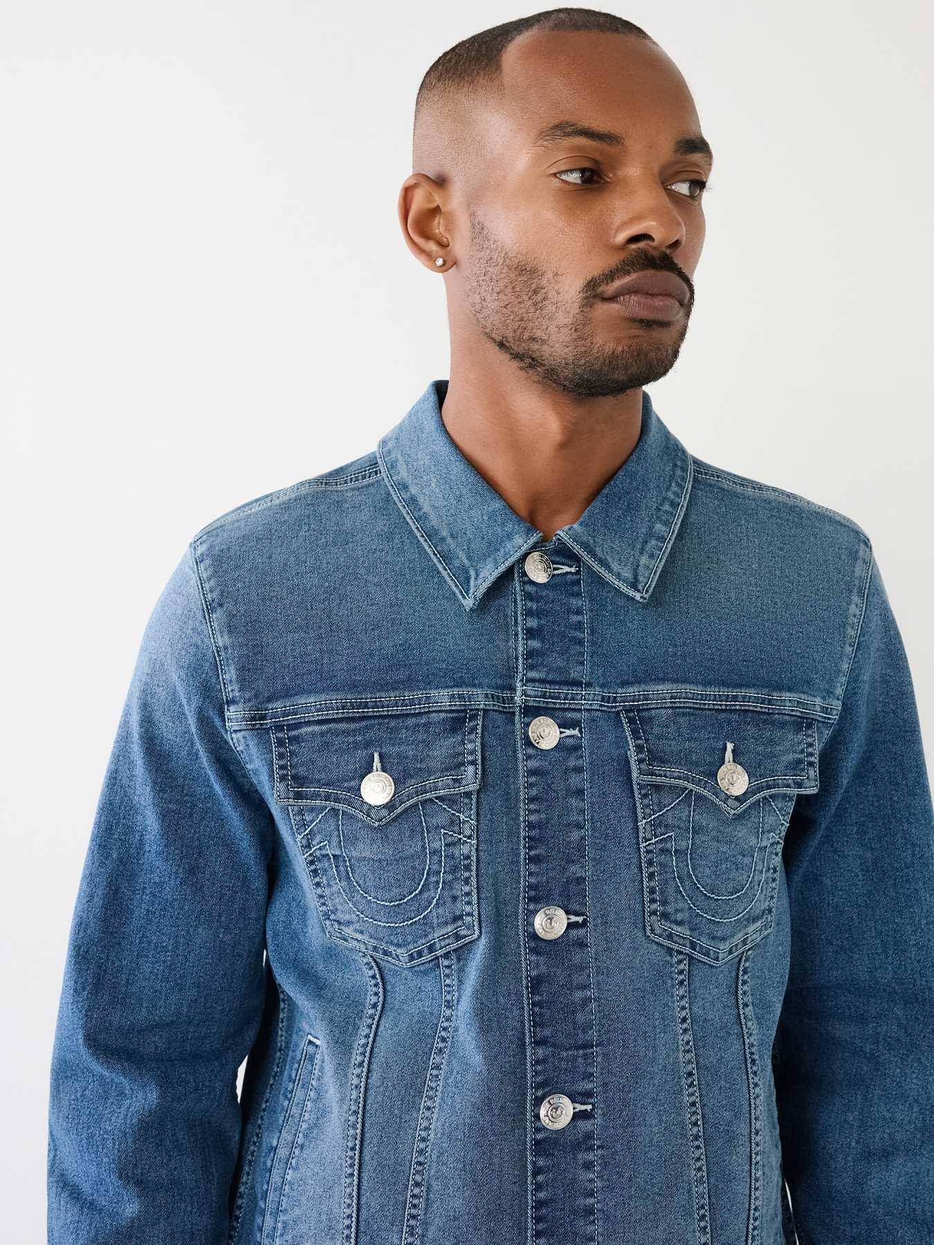 G-Star Utility Flap Pocket Sherpa Denim Jacket Blue