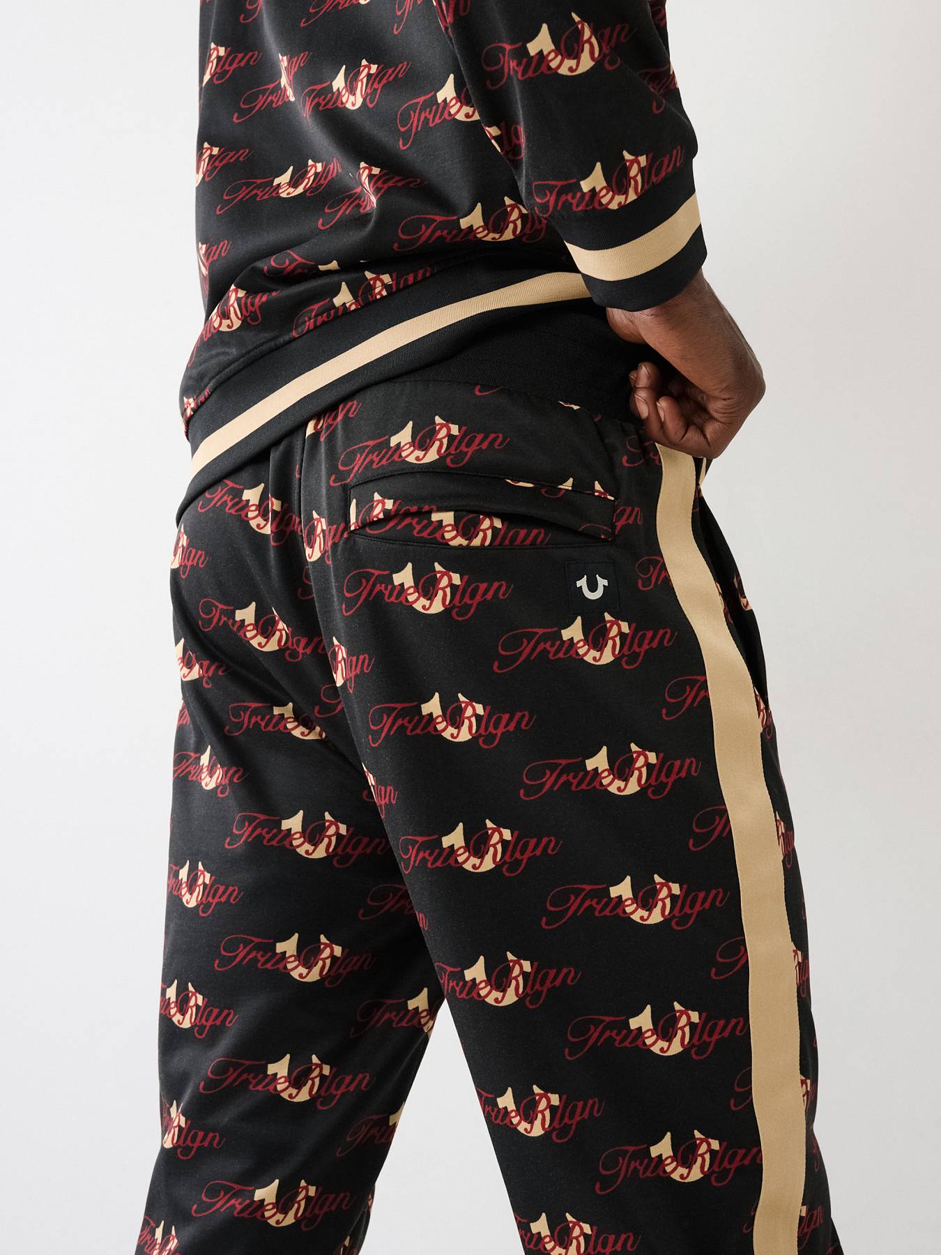 ALLOVER PRINT LOGO TRACK PANT