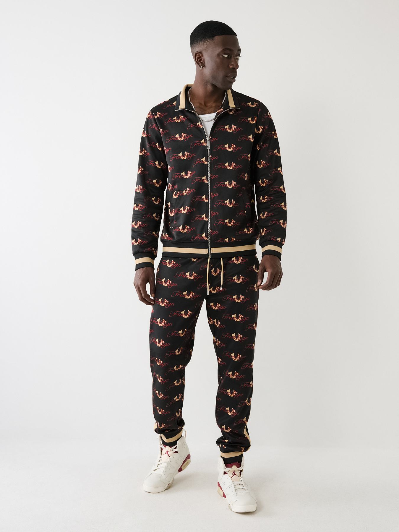 ALLOVER PRINT LOGO TRACK PANT