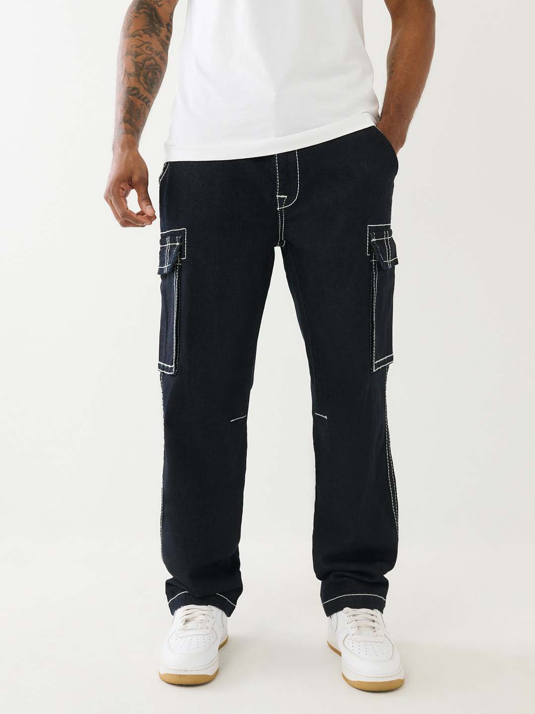 BAGGY BIG T DENIM CARGO PANT