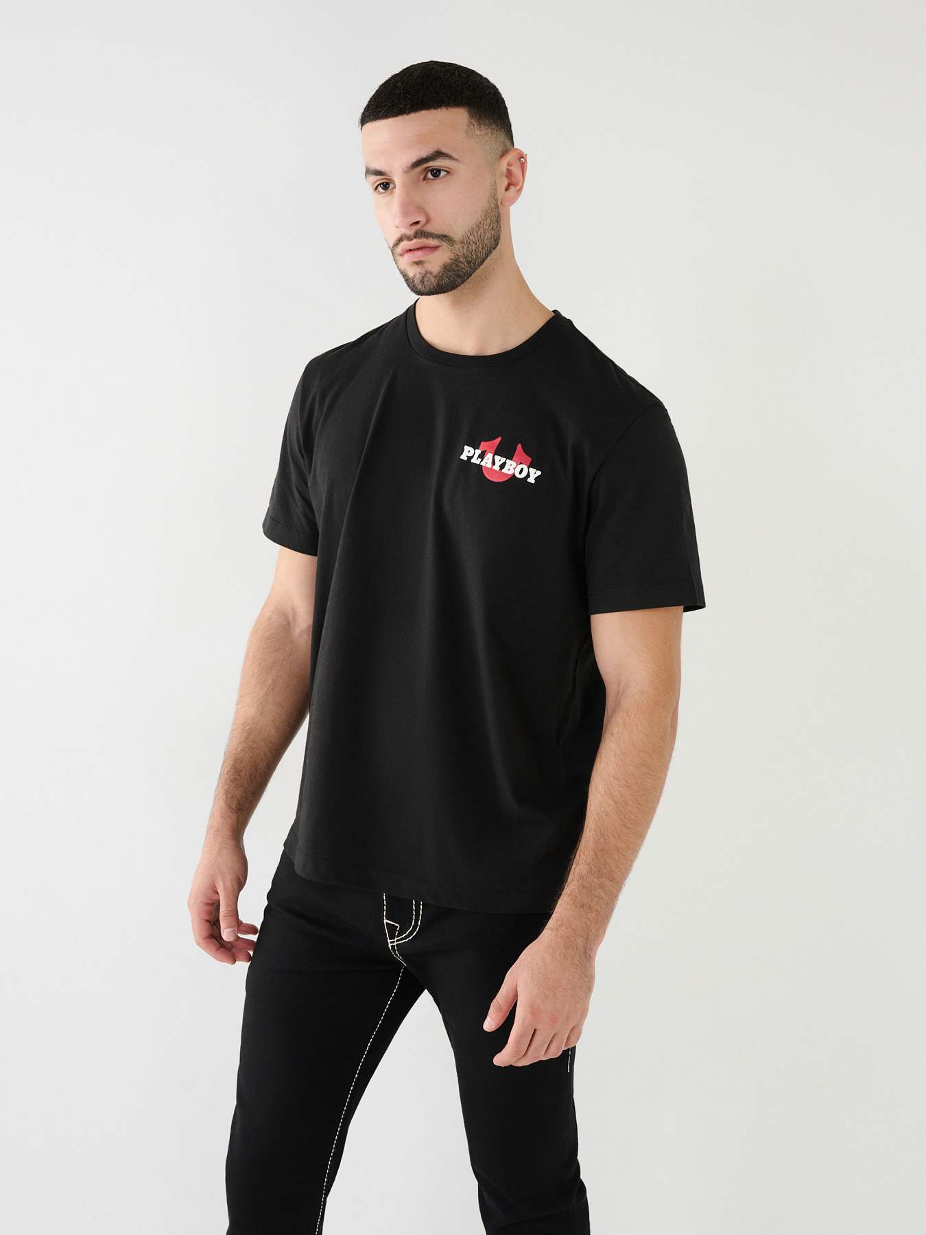 PLAYBOY X TRUE RELIGION RELAXED TEE , image 3