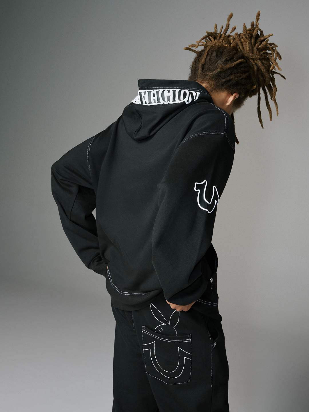 PLAYBOY X TRUE RELIGION RELAXED HOODIE