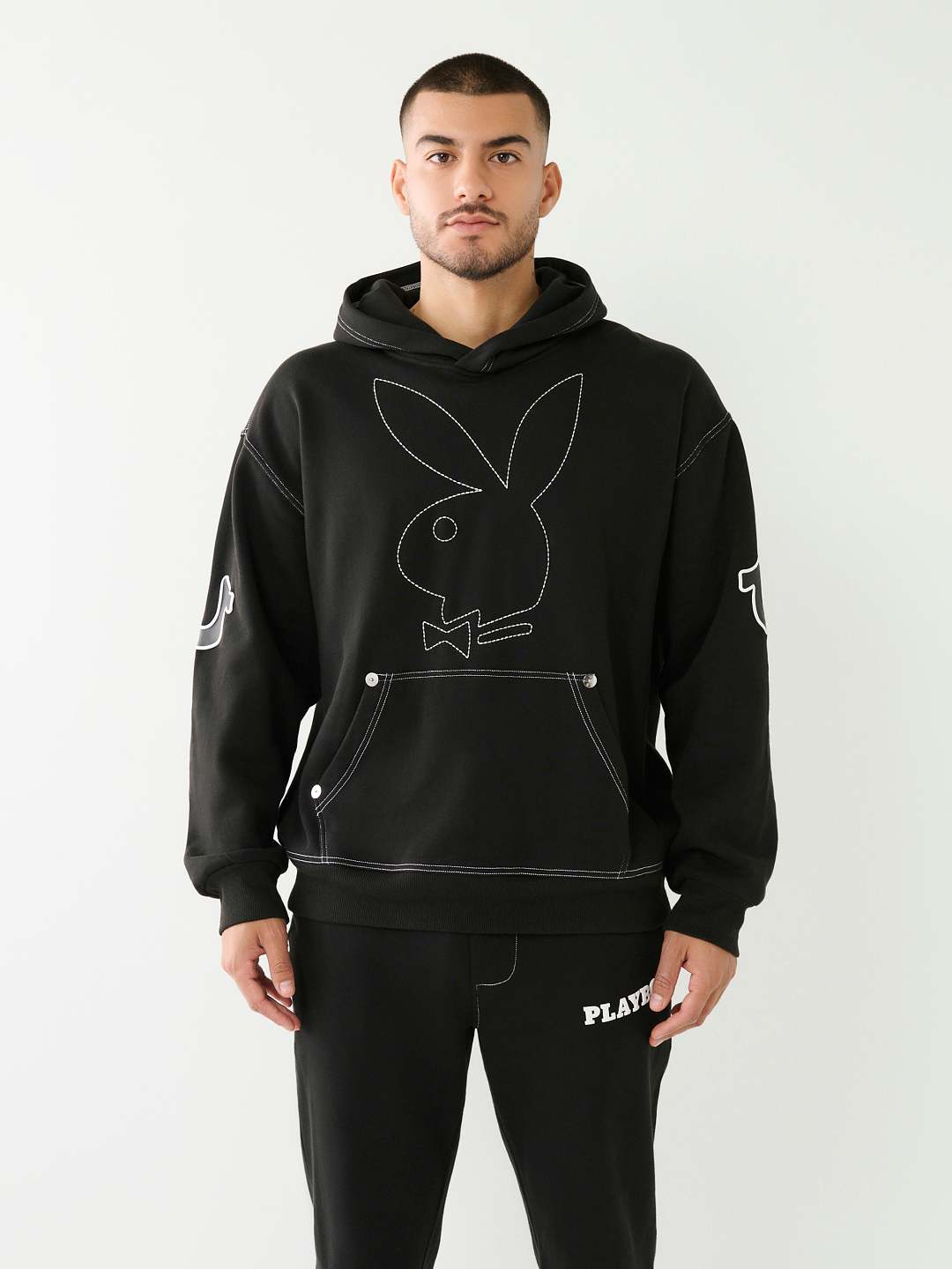 Playboy sweatpants and online hoodie