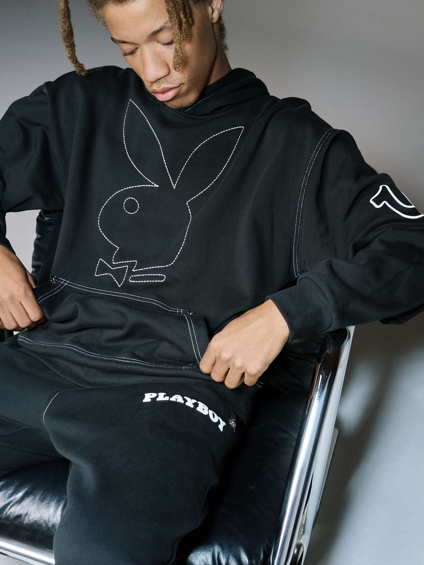 PLAYBOY X TRUE RELIGION RELAXED HOODIE