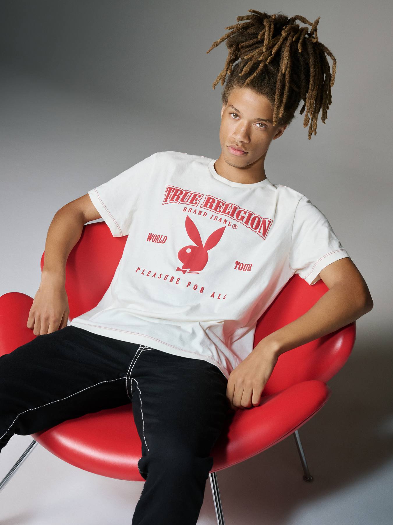 PLAYBOY X TRUE RELIGION SRS RELAXED TEE