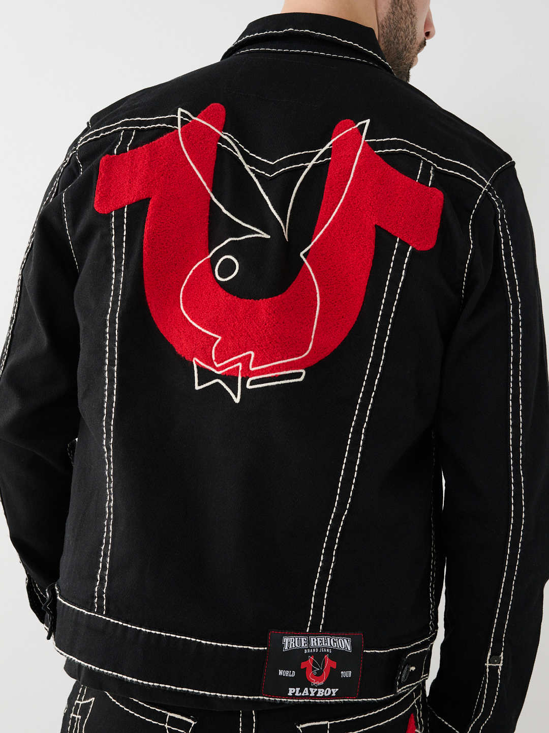 PLAYBOY X TRUE RELIGION BIG T JIMMY JACKET