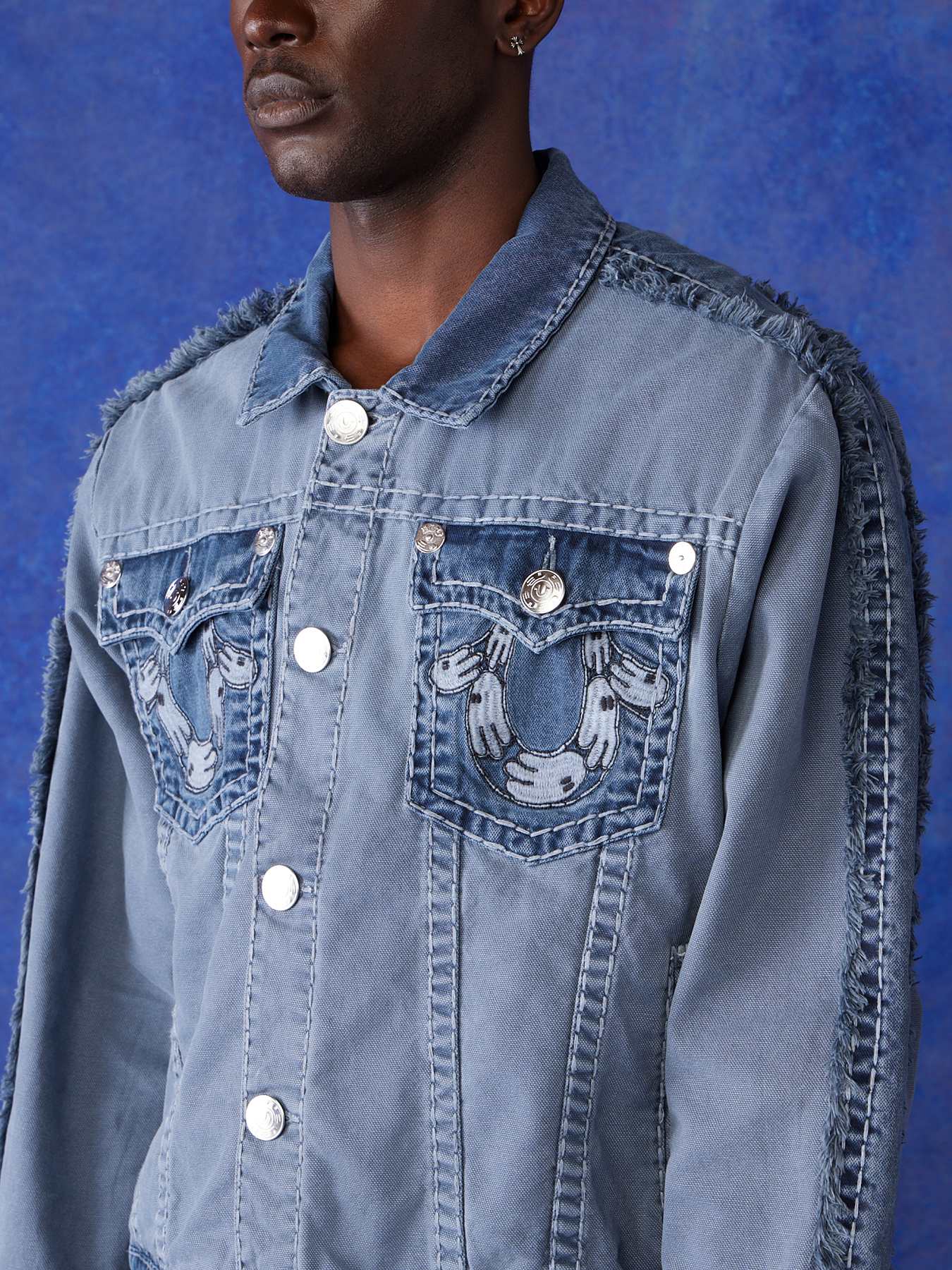 BLU RELIGION BOXY TRUCKER JACKET SUPER T
