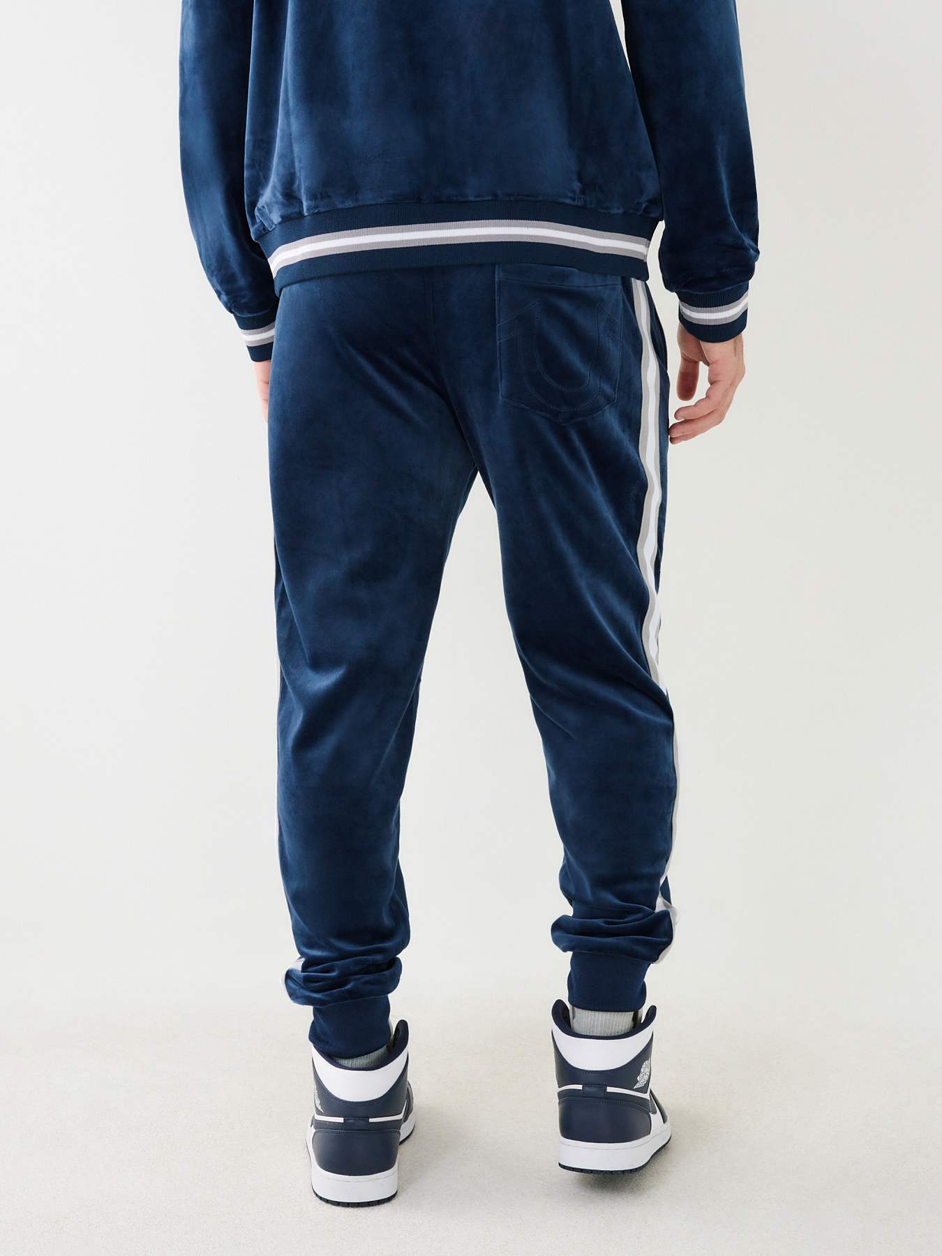 Apple Logo Track Pant In Velour