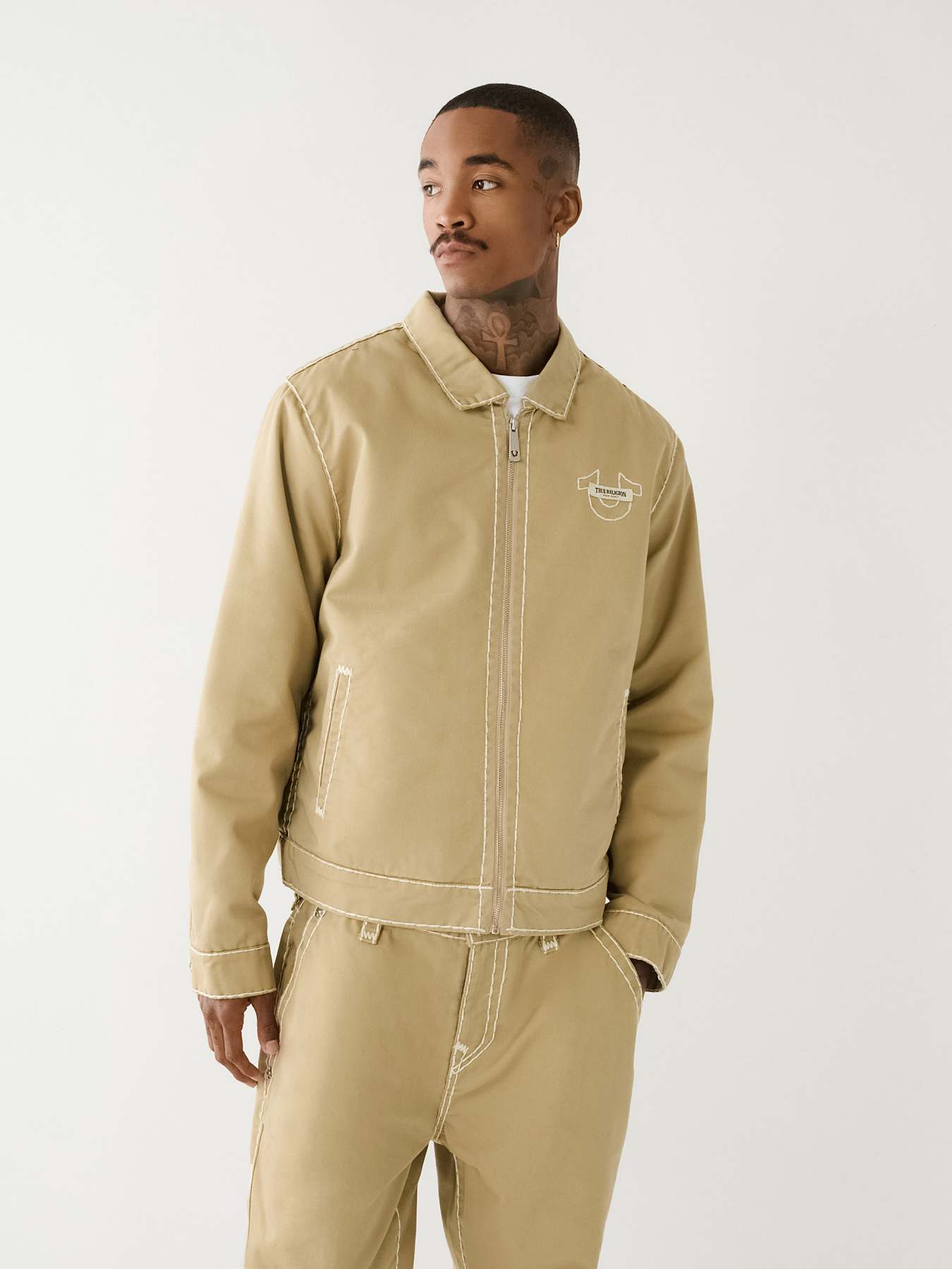 SUPER T TWILL BOMBER JACKET True Religion