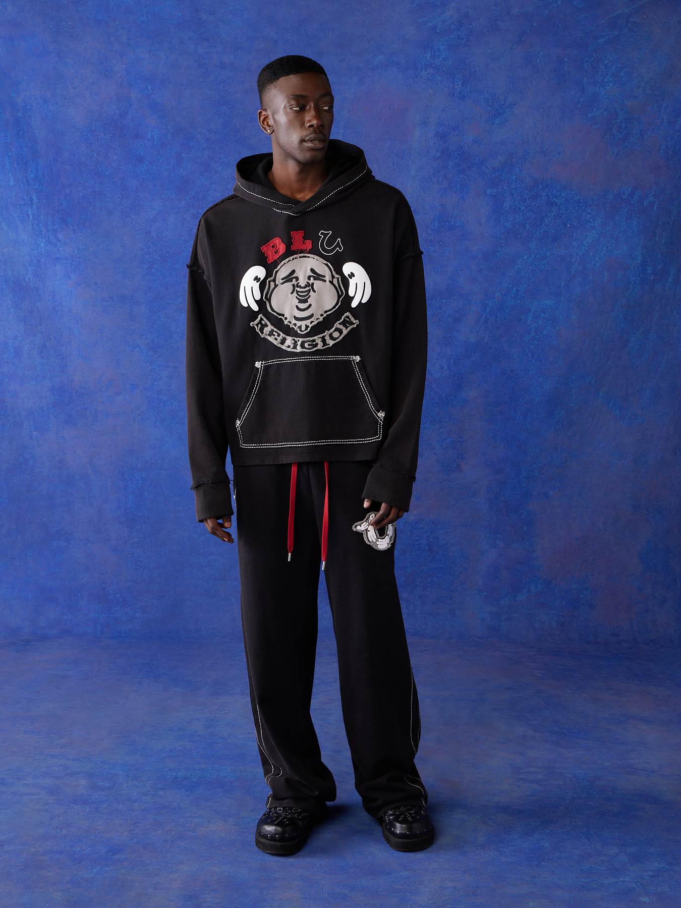 Cropped hoodie with online matching sweatpants