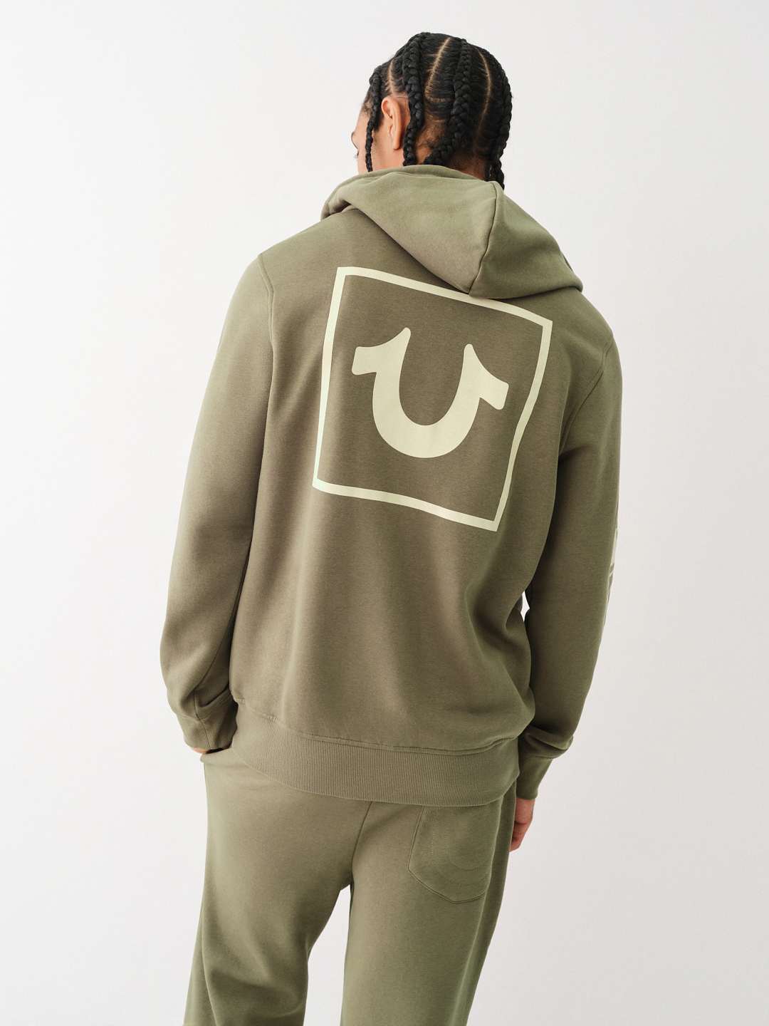 True religion khaki hoodie sales
