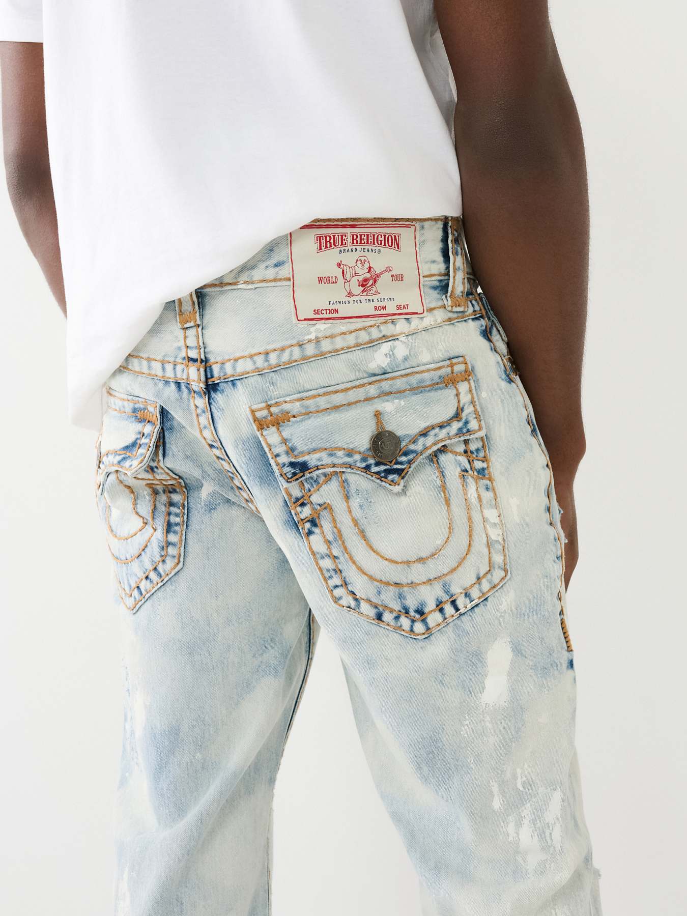 Bleached true religion store jeans