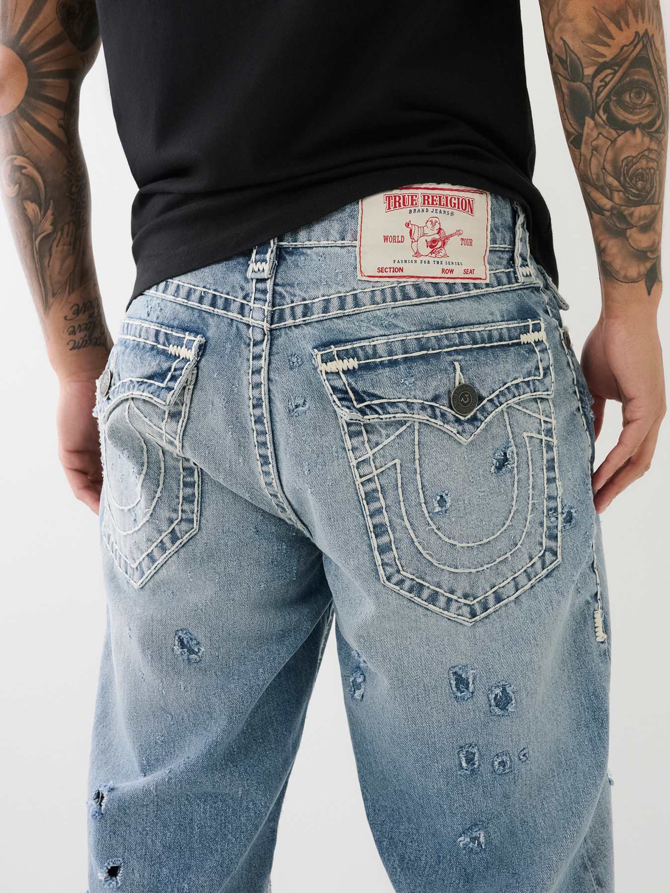 TRUE RELIGION Bobby Super T straight-leg jeans