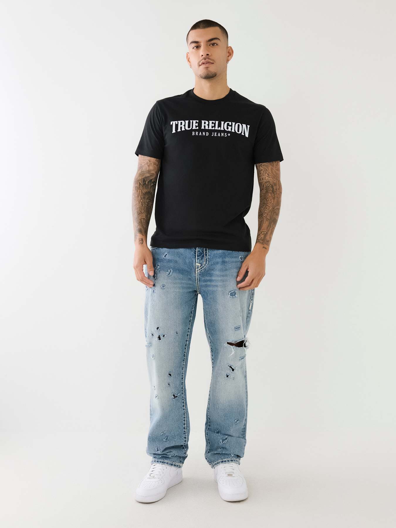 BOBBY DISTRESSED SUPER T BAGGY JEAN