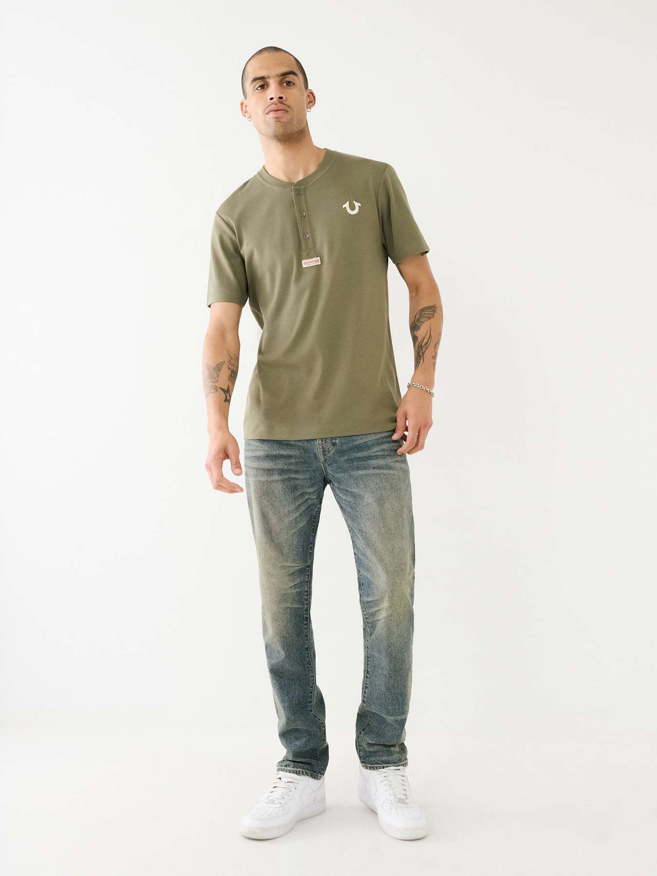 ROCCO SINGLE NEEDLE FADED SKINNY JEAN 32”