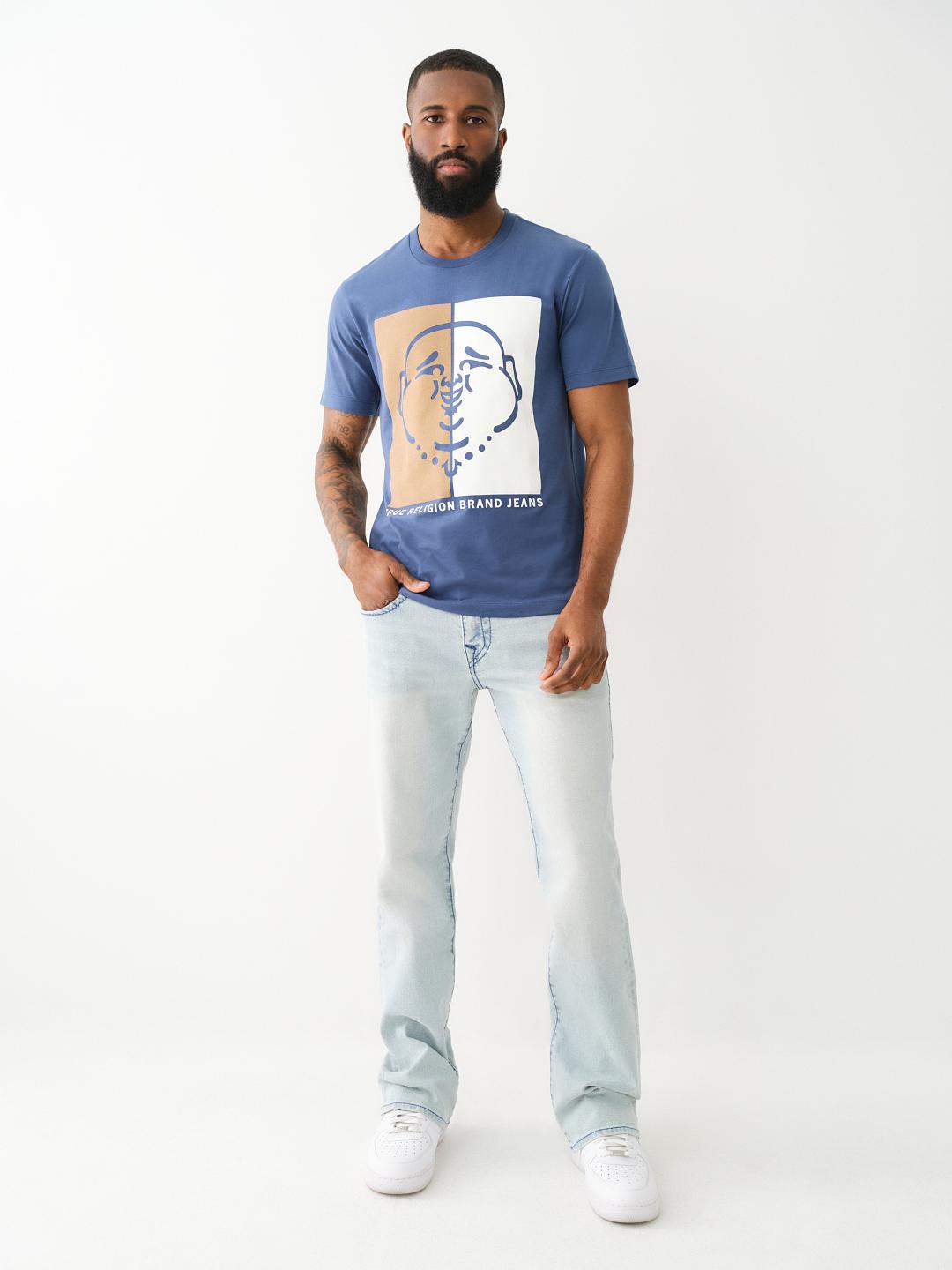 FLOCKED SPLIT BUDDHA FACE TEE, image 5