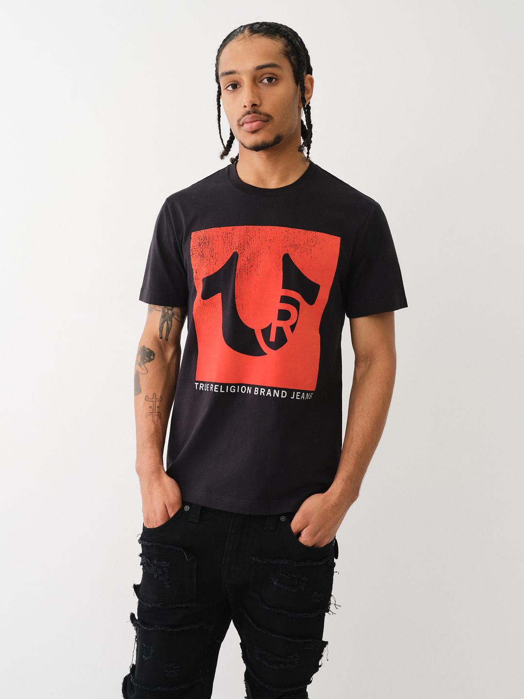 FADED HORSESHOE LOGO TEE | True Religion