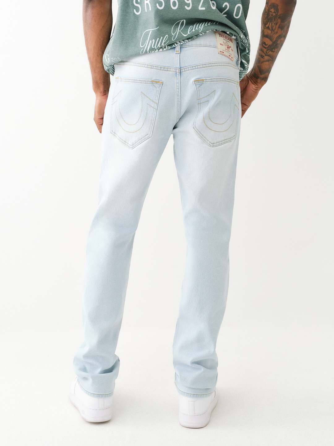 True Religion Mens Straight Jeans Ricky Single Needle Five Pocket