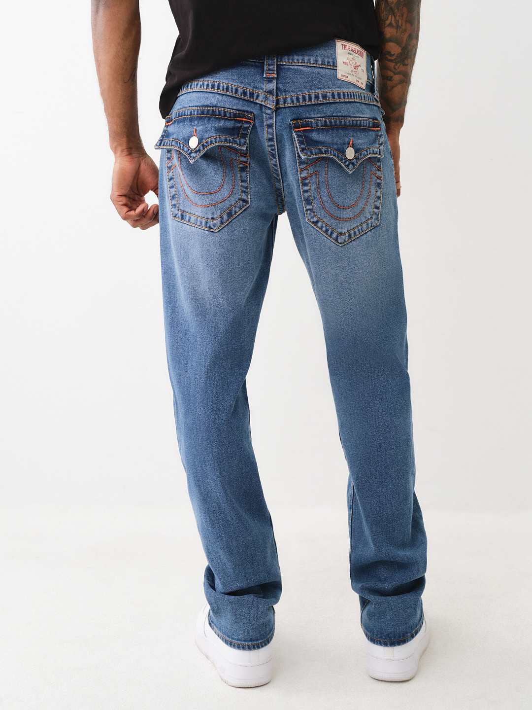 True deals Religion W42 Straight Flap Big T Jeans PTM Blue Inseam 33