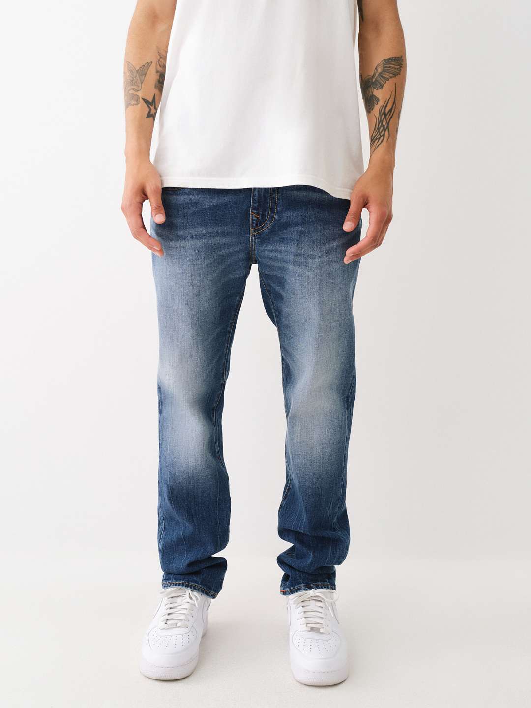 ROCCO RAINBOW STITCH SKINNY JEAN 32