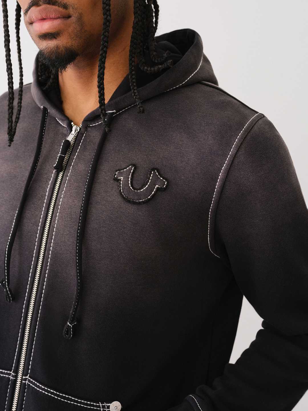 True religion big t hoodie top