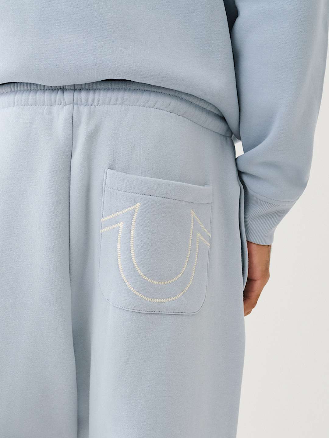 LADDER STITCH LOGO APPLIQUE JOGGER, image 2