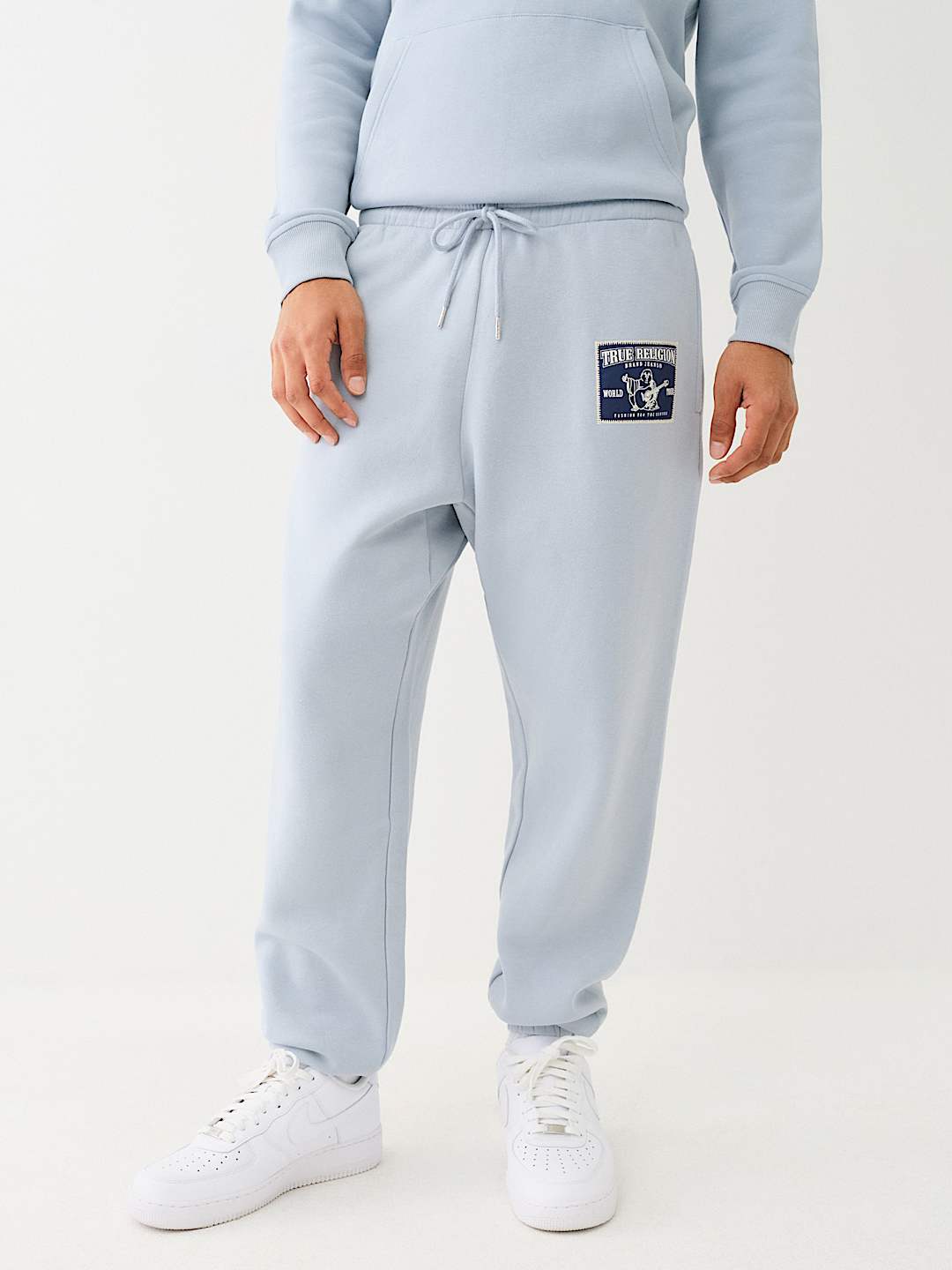 LADDER STITCH LOGO APPLIQUE JOGGER, image 6