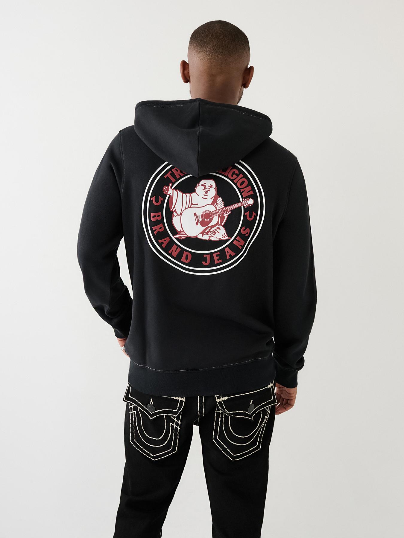 BUDDHA LOGO SEAL ZIP HOODIE True Religion