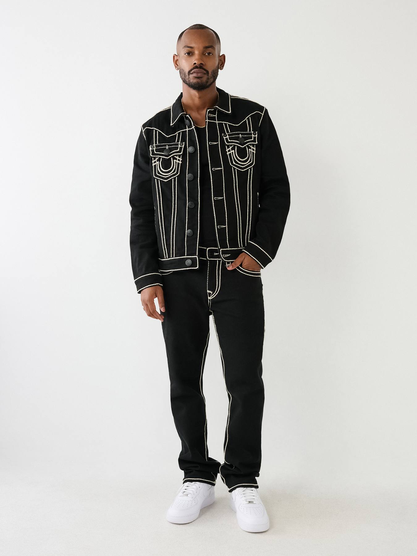 JIMMY ROPE STITCH DENIM JACKET