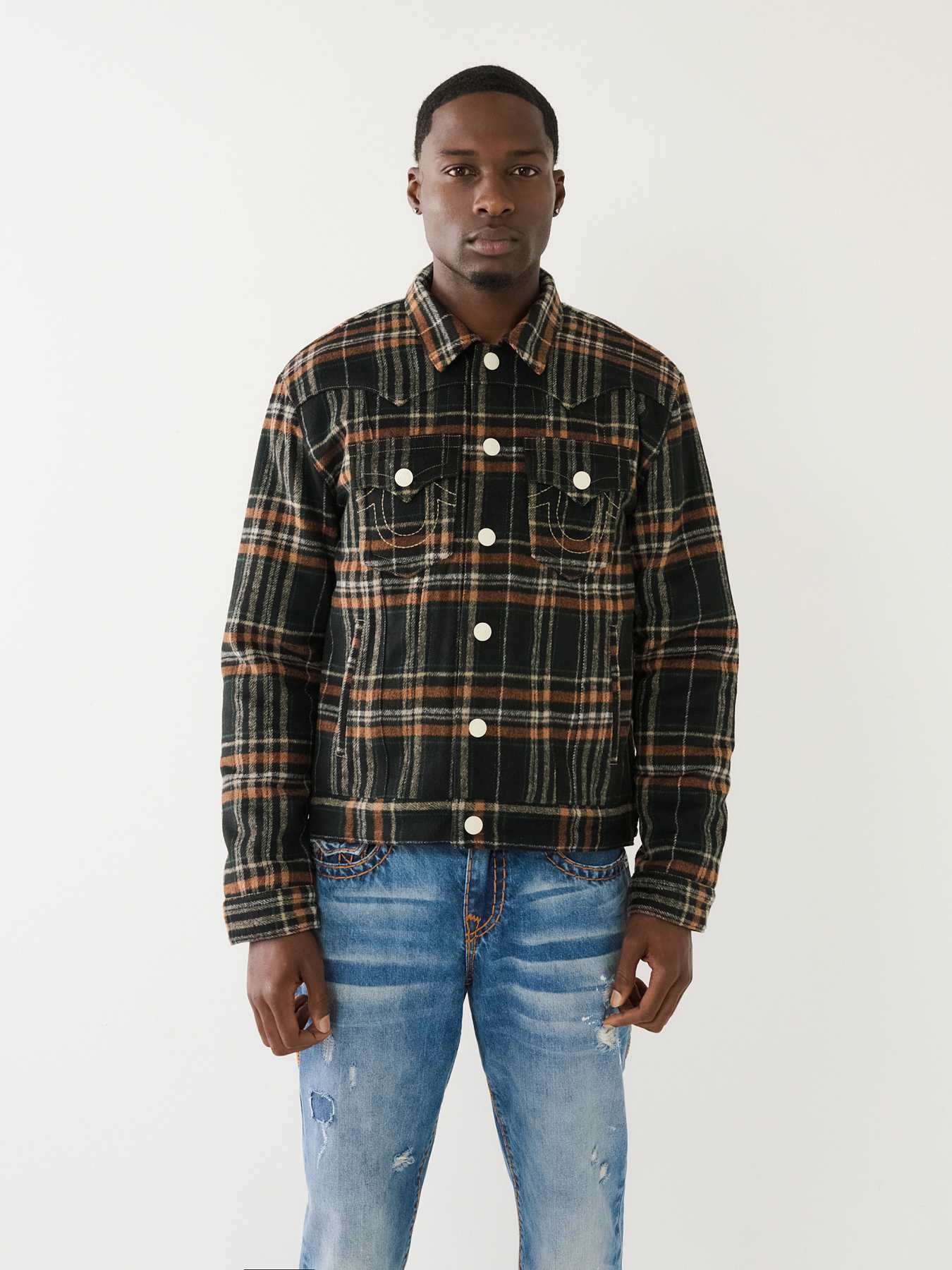 Padded 2024 flannel jacket