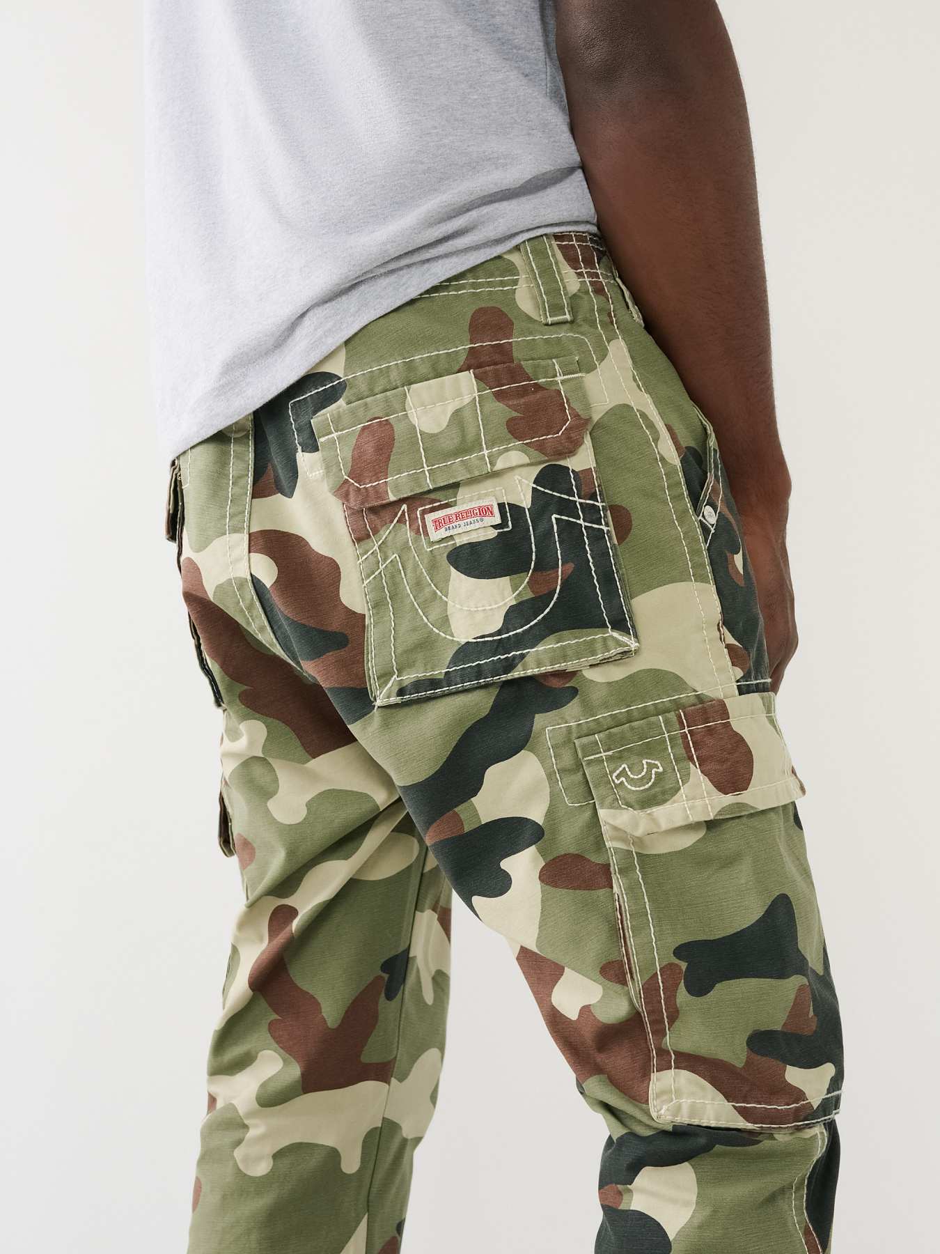 True religion store camo joggers