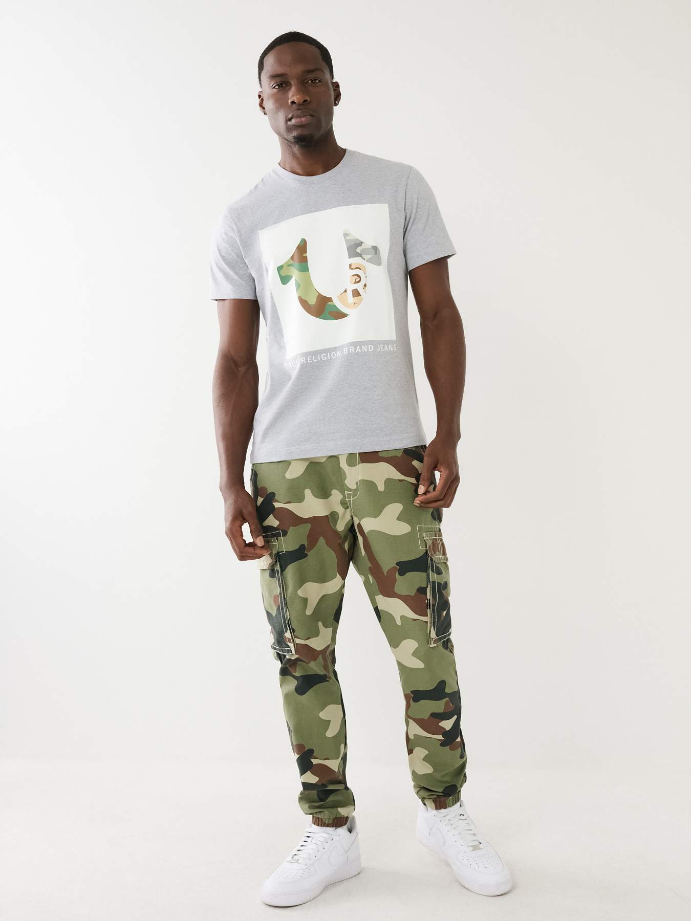 CAMO BIG T CARGO JOGGER PANT