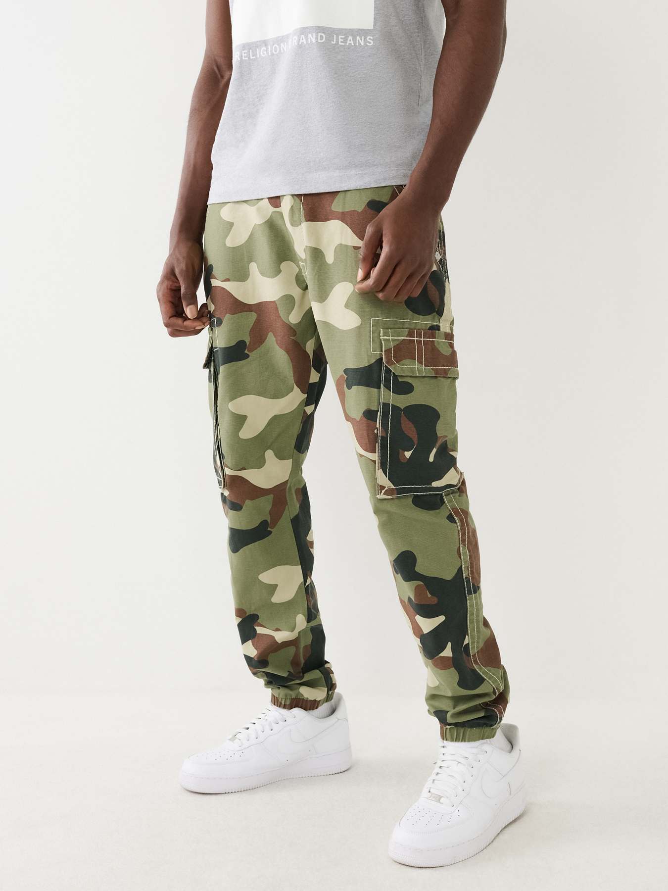 CAMO BIG T CARGO JOGGER PANT