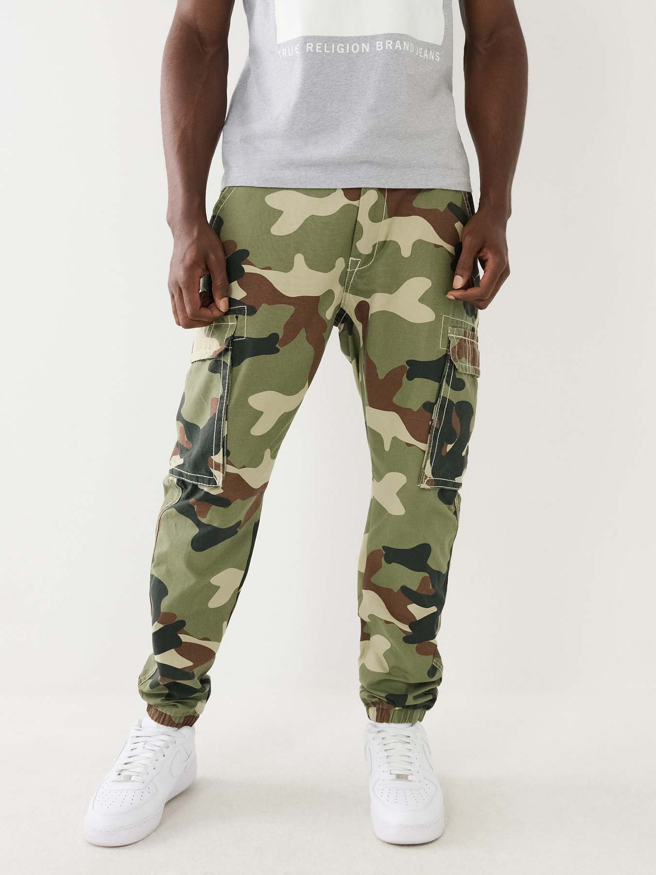 Men's Camo Joggers Black Bolf RB9489DT