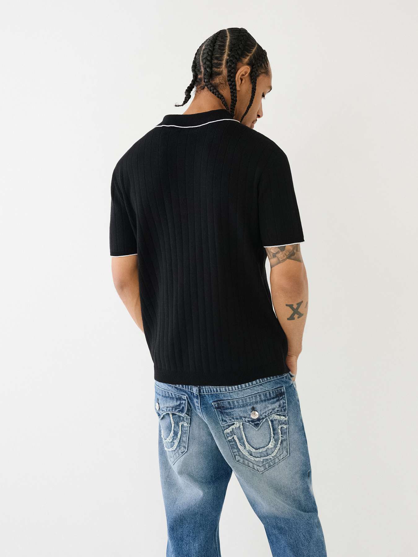 HS SWEATER KNIT POLO SHIRT