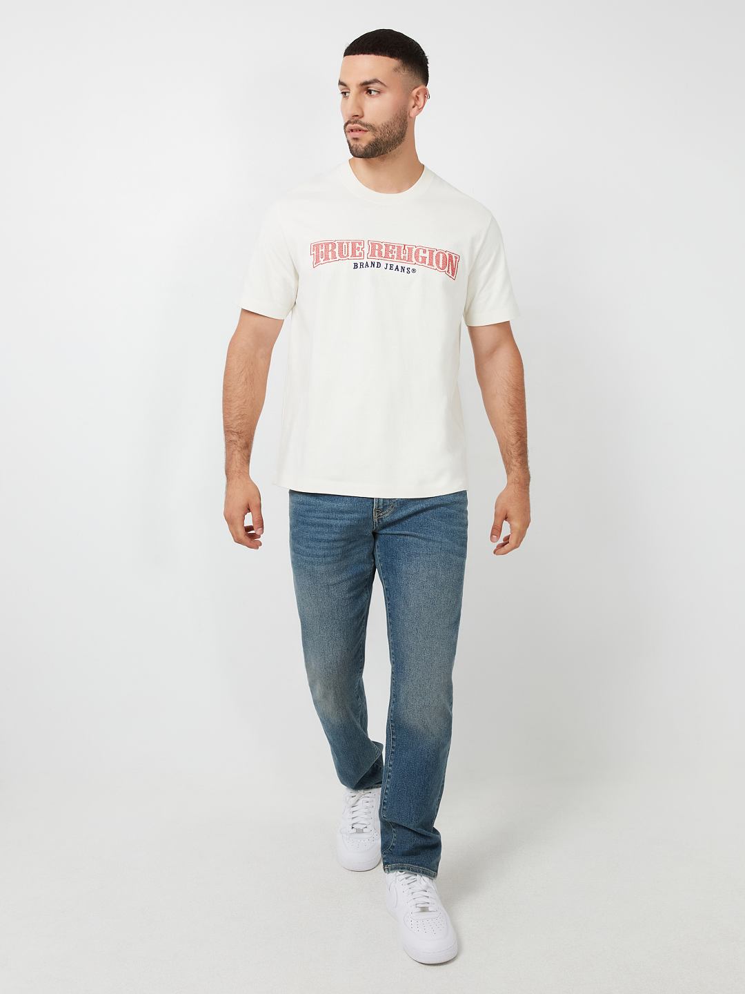 CROSS STITCH ARCHED LOGO TEE, image 5