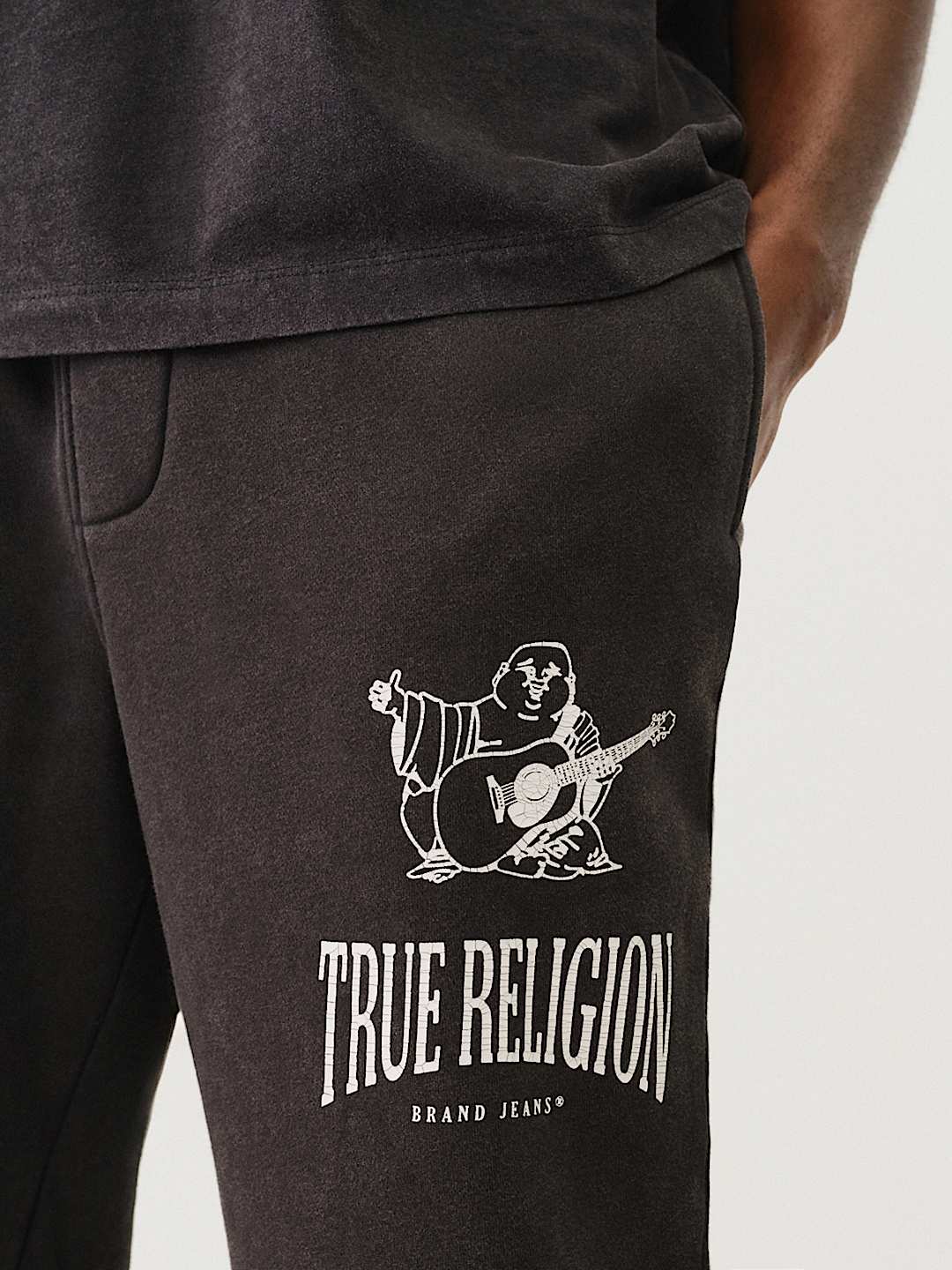 True Religion Buddha 3 Star Jogger- Heather hotsell Grey