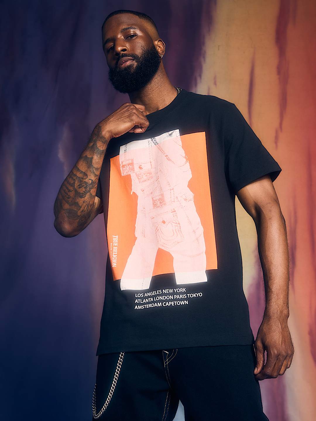 STACKED JEAN GRAPHIC TEE, image 1