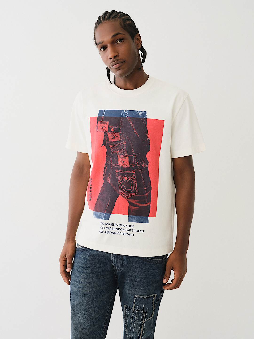 STACKED JEAN GRAPHIC TEE, image 2