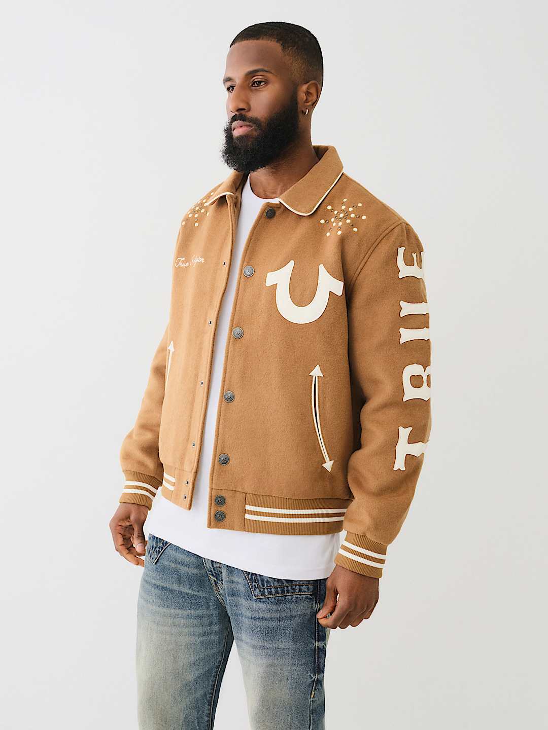 True religion suede jacket sales