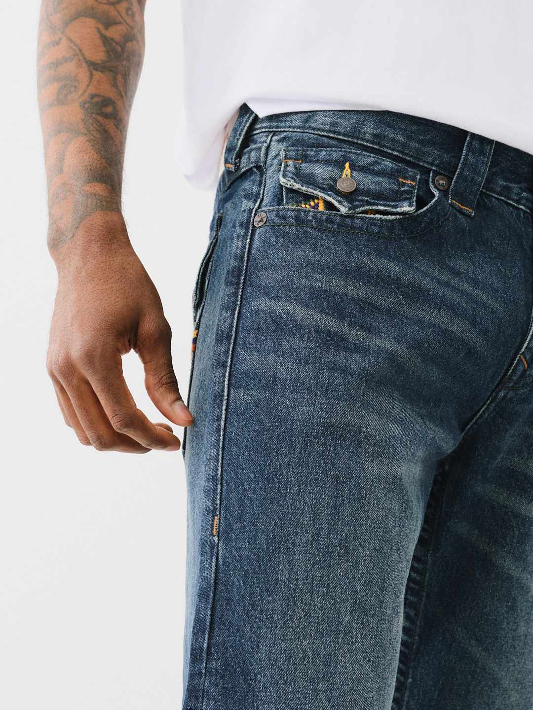 RICKY CROSS STITCH STRAIGHT JEAN | True Religion RICKY CROSS STITCH STRAIGHT JEAN | True Religion