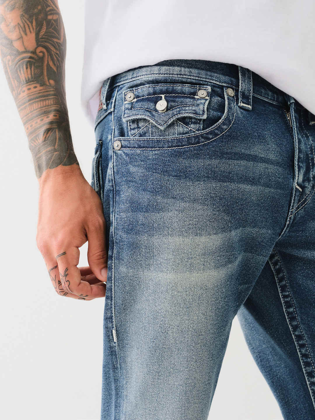 RICKY ORIGINAL STITCH FLAP JEAN - HEATHLAND MEDIUM WASH