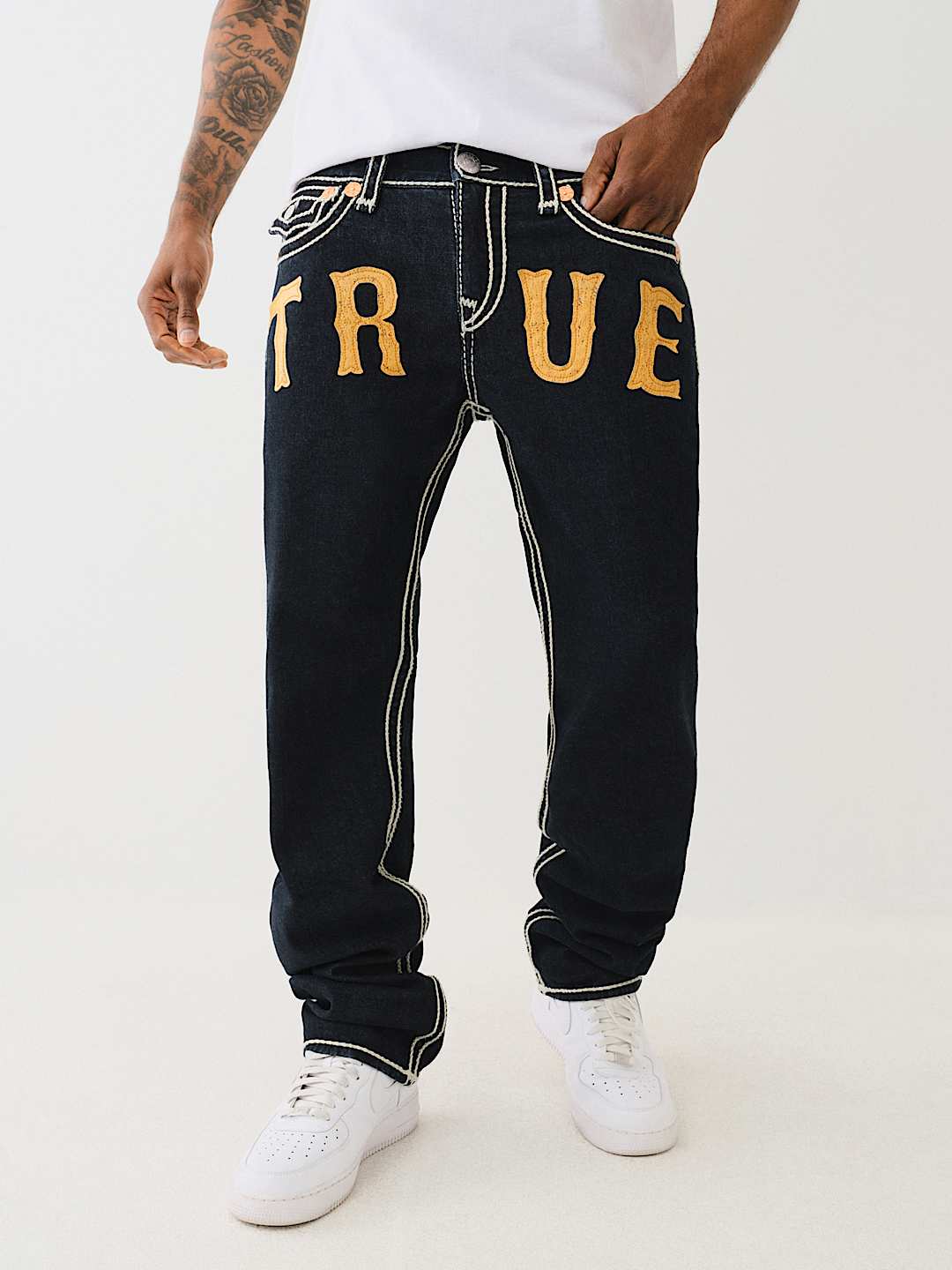 RICKY ROPE STITCH WESTERN STRAIGHT JEAN, image 1