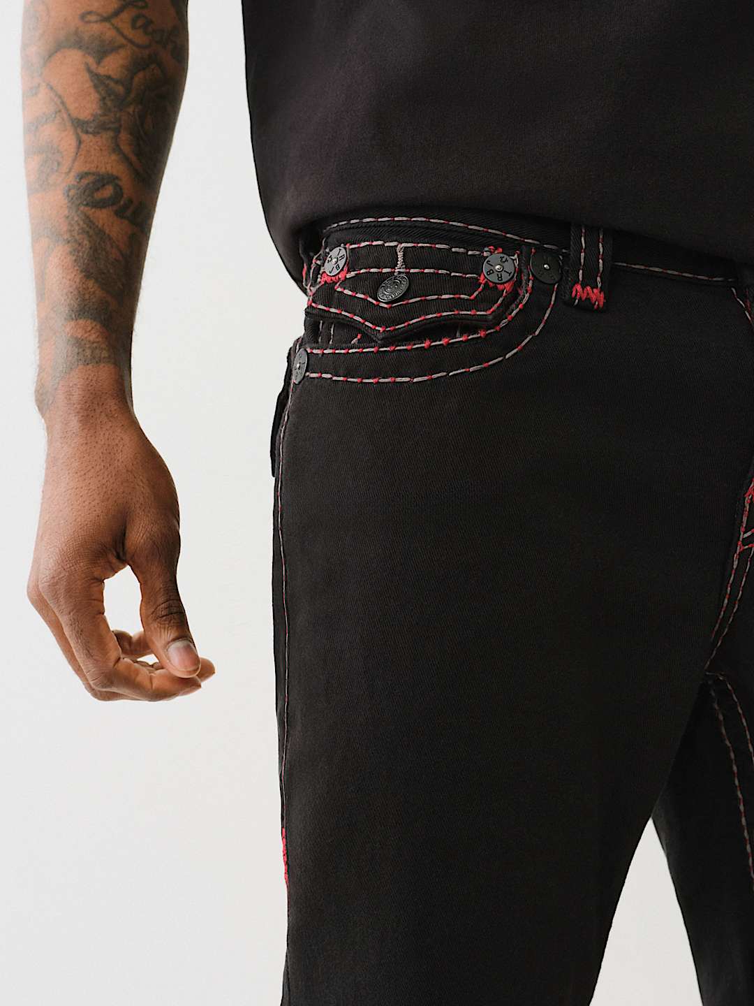 RICKY PICK STITCH STRAIGHT JEAN , image 5